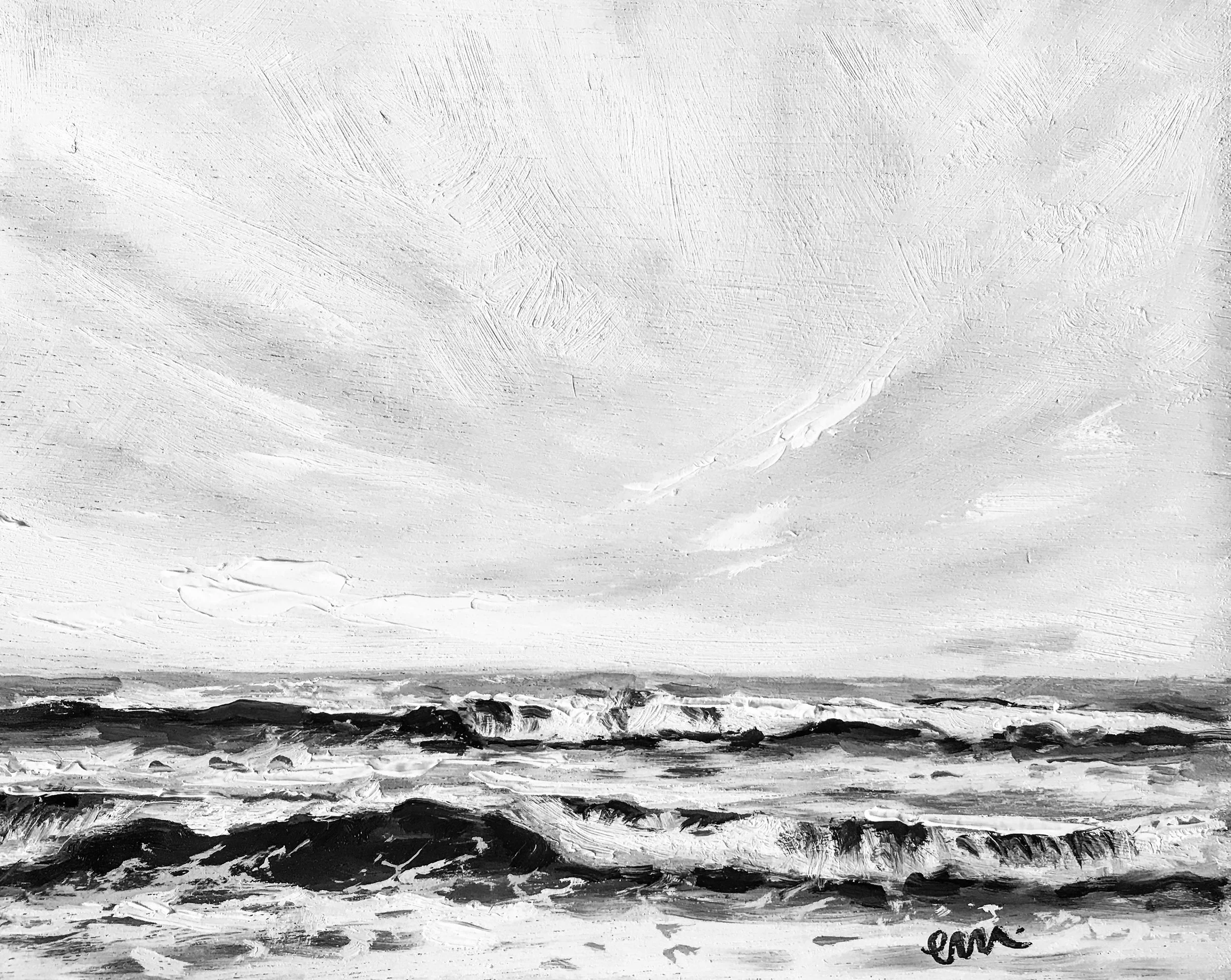 Dusk - Oil on Wood - By Emily Kellenberger