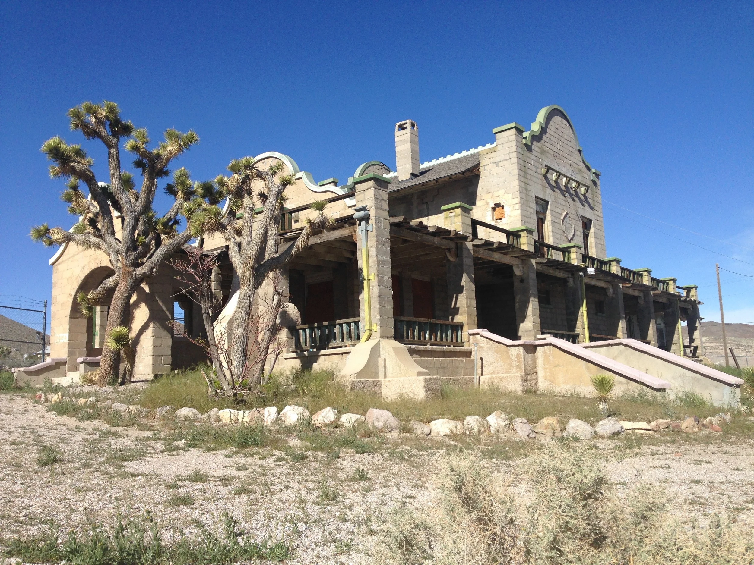 The Train depot became the Rhyolite Ghost Casino in 1937