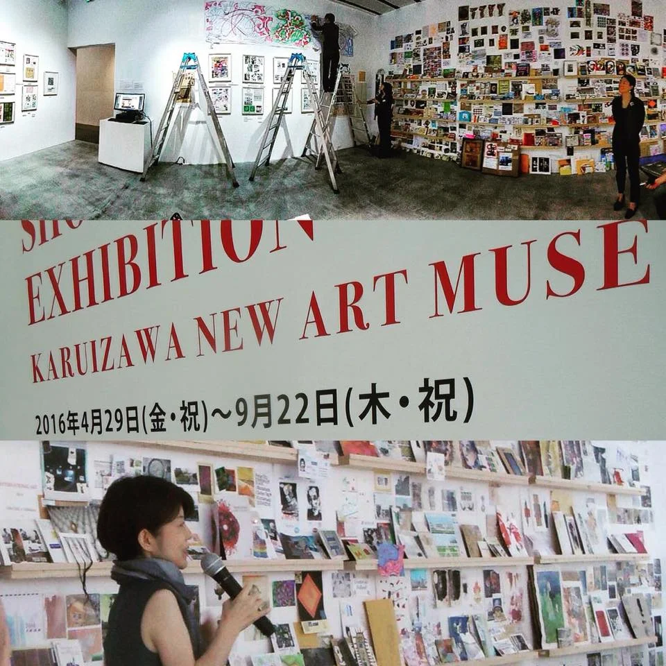 Art installation at the Karuizawa New Art Museum and artist talk of Noriko Shimizu. Photo credits: Tetsuya Fukui, Keiichi Nakamura and Ryosuke Cohen