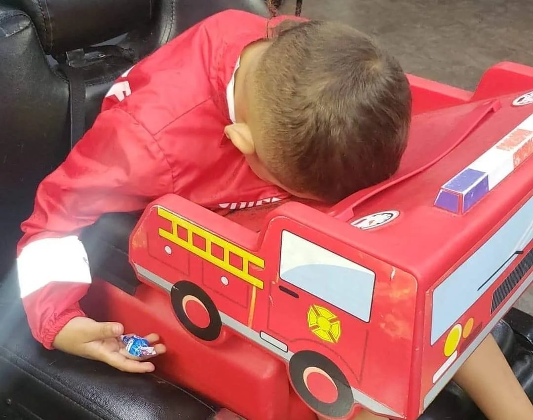 Kids Haircut tip: RULE #1- Parents should NOT bring a tired child for a haircut!