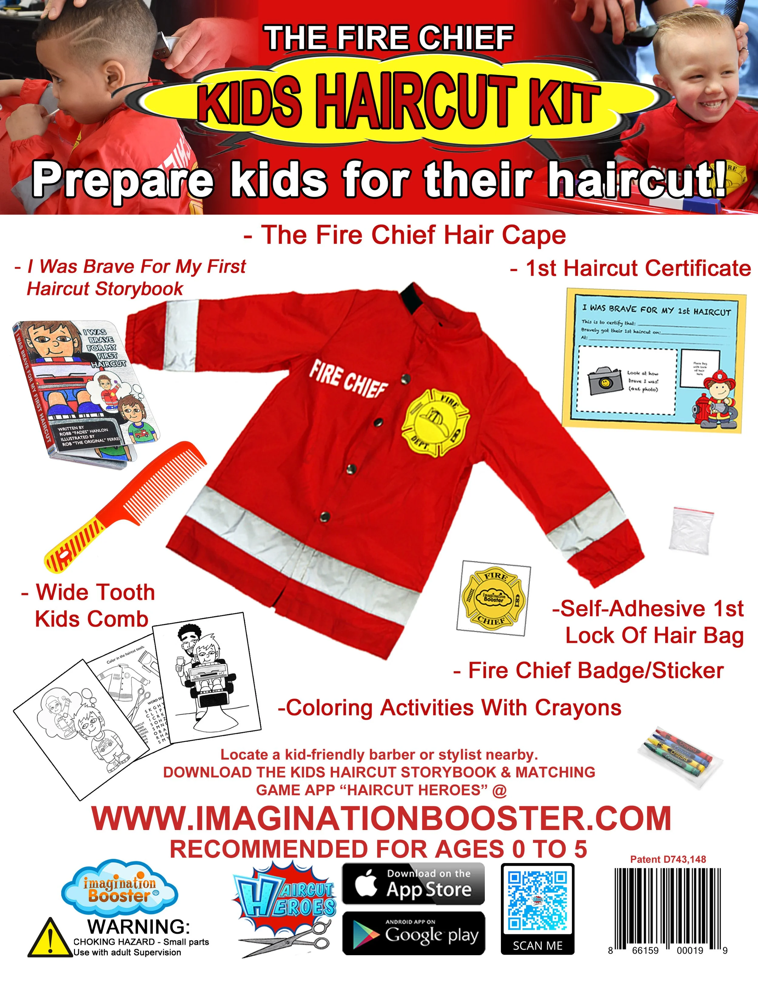 Fire Chief Kids Haircut Kit