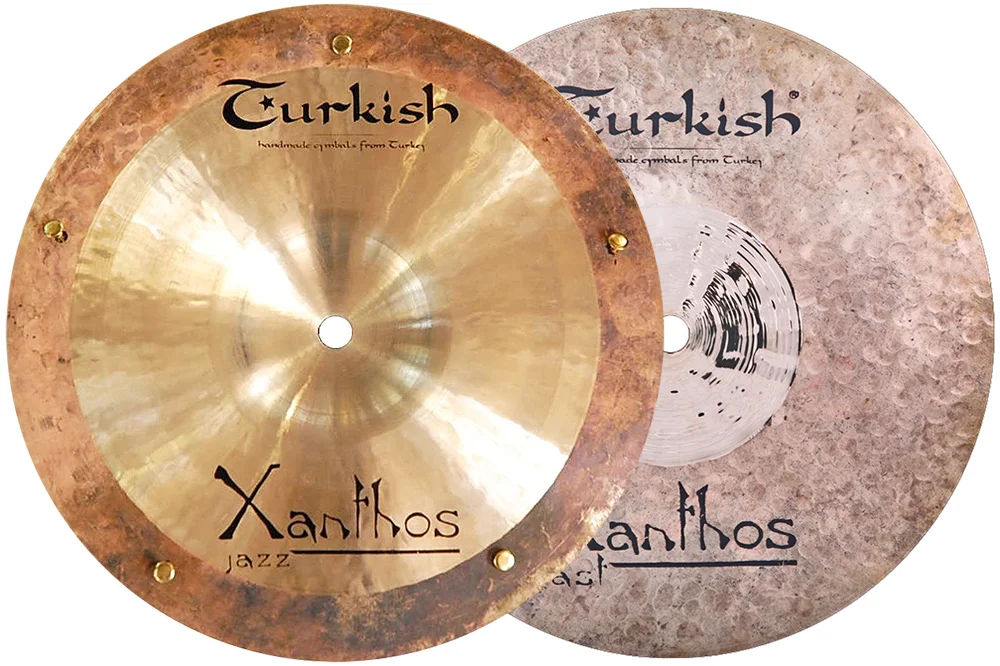 Turkish Cymbals · Xanthos Jazz Reverse Sizzle Splash & Xanthos Cast Splash Stack 8"+8"
