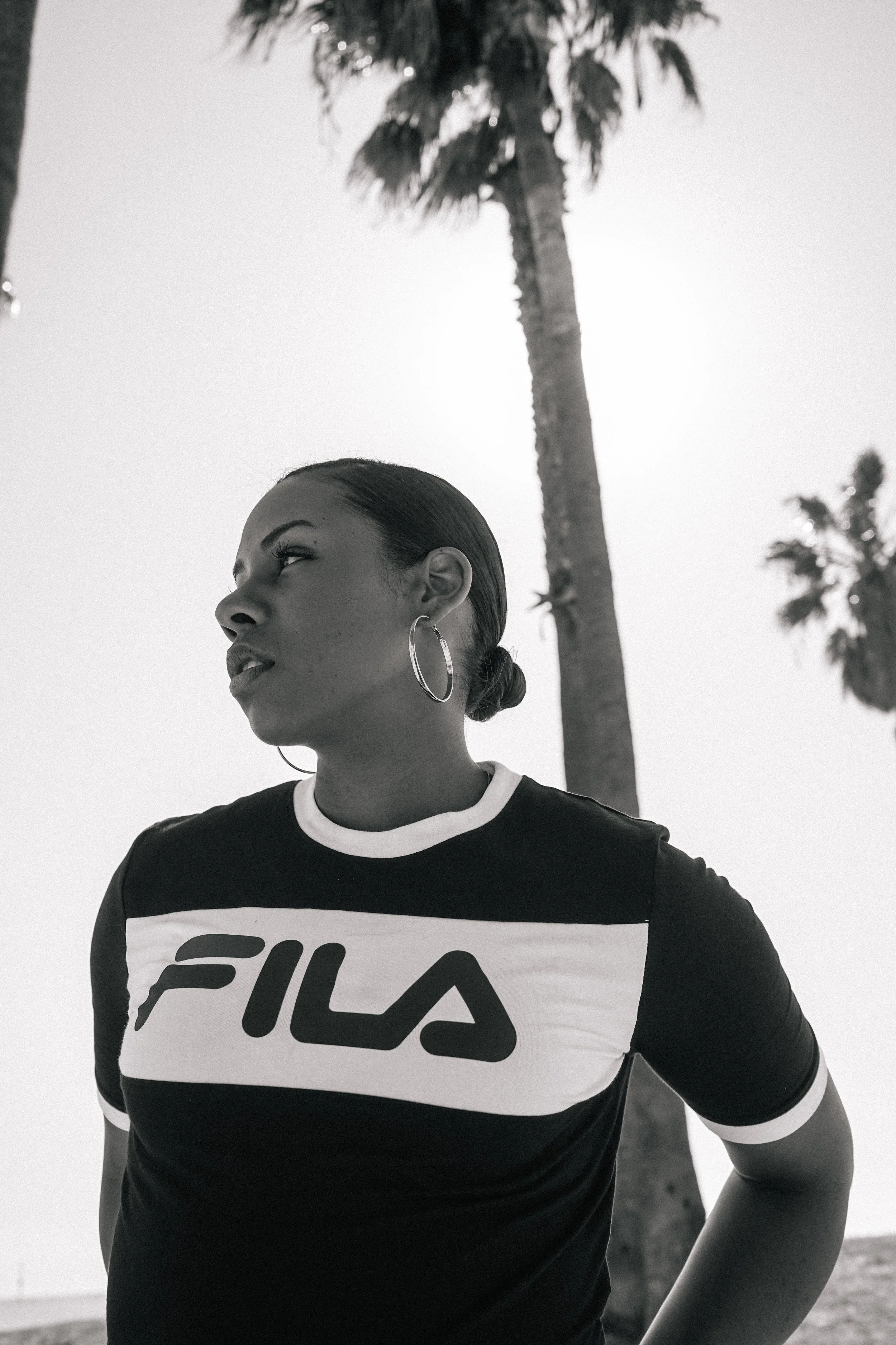 Medium Portrait of Sydney in Venice Beach, California.