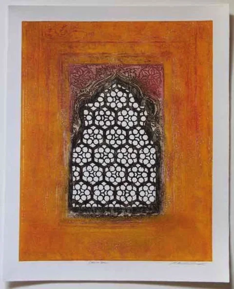 Choti Jali Etching & Monoprint Size: 50cm x 58cm
