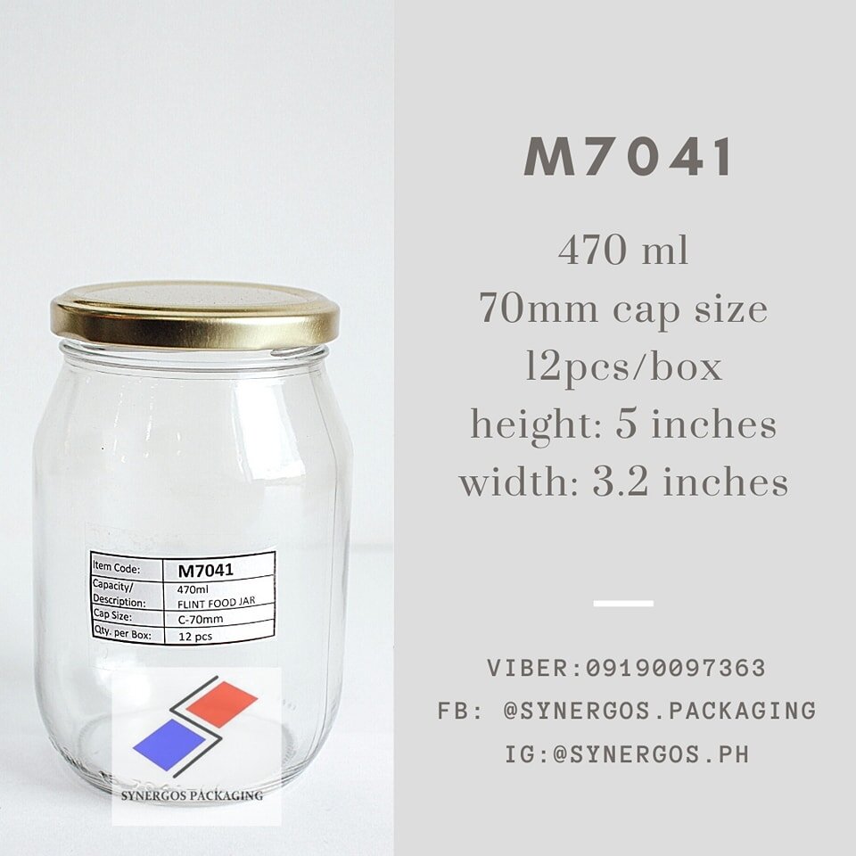 Dear Valued Customers,

This is M7041 Flint Food Jar!

📏 Height: 5 in
📐 Width: 3.2 in
📦 12 pcs per box

Message us to inquire and order the M7041
Here are our contact numbers and store hours:
Mobile: 0919 009 7363
Landline: 8359 6527
Store Hours:
