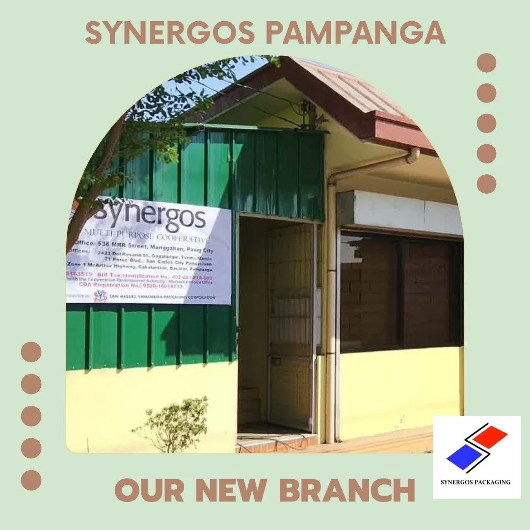 Synergos Packaging is proud to open its newest branch in Pampanga.

As an authorized distributor of San Miguel Yamamura Packaging Corporation, we are committed to providing businesses with dependable access to premium glass bottles and caps.

We look