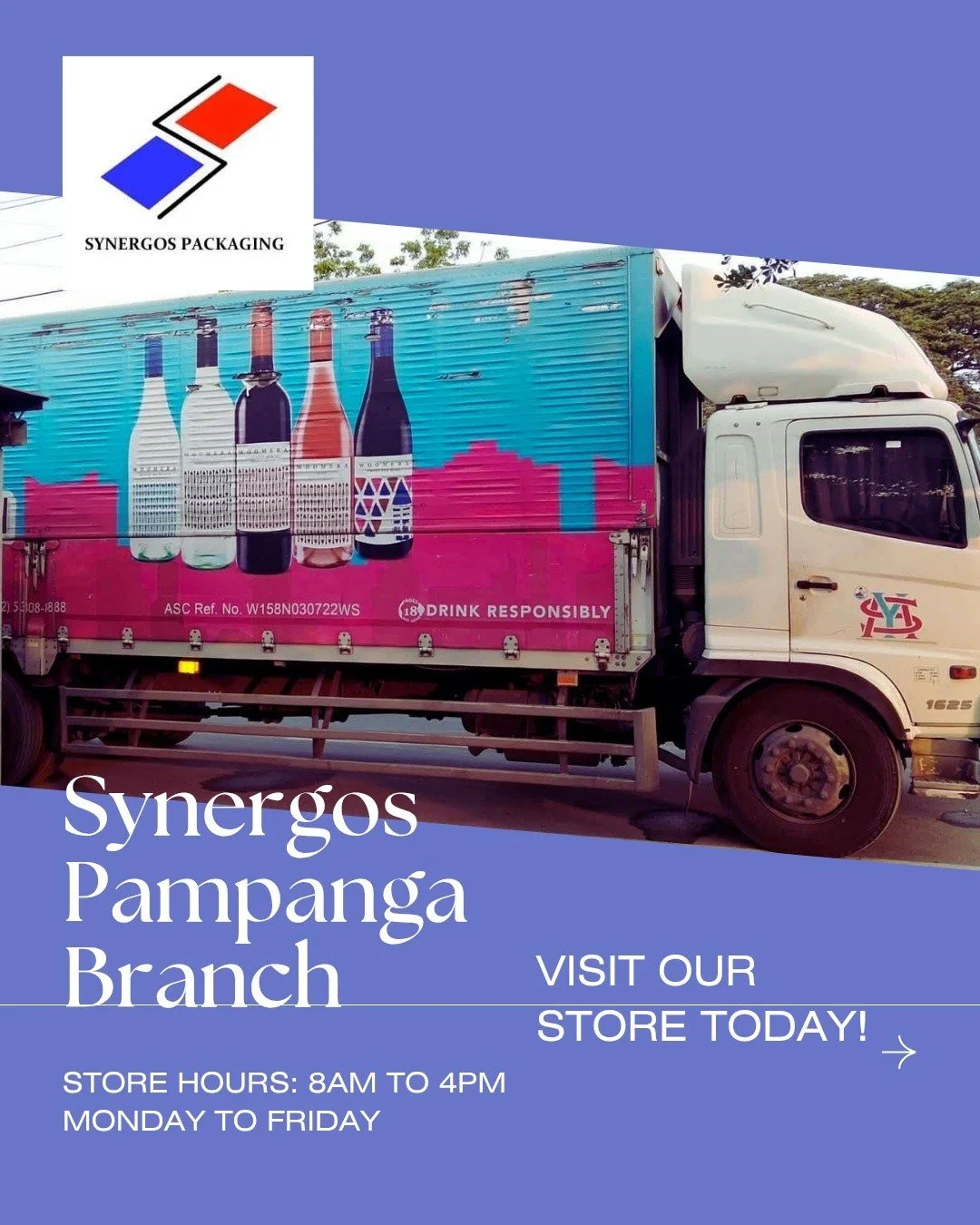 📢 Announcement: Updated Store Schedule

Starting this week, Synergos Packaging Pampanga Branch will be open Monday to Friday only, from 8:00 AM to 4:00 PM.

Visit us at:

📍 Banlic A, Zone 1, MacArthur Highway, Bacolor, Pampanga

📞 Message us for i