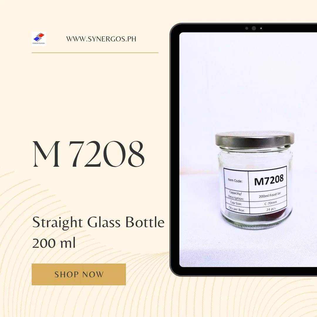 Dear Valued Customers,

This is M7208 Food Jar!

📏 Height: 3.2 in
📐 Width: 2.6 in
📦 24 pcs per box

Message us to inquire and order the M7208
Here are our contact numbers and store hours:
Mobile: 09190097363, 09993334303 
Landline: 8359 6527
Store