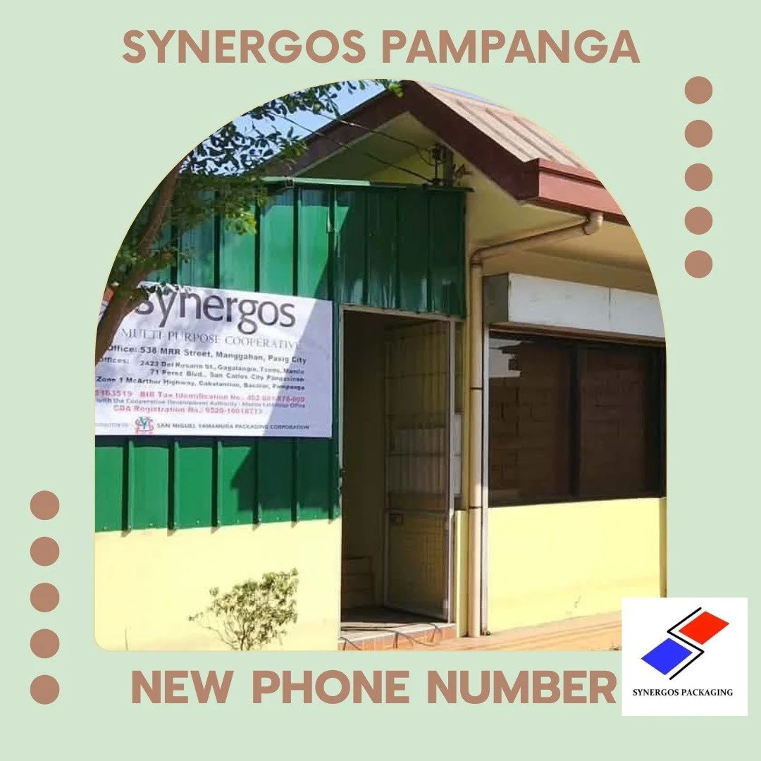 📢 Announcement: Updated Store Contact Number

Starting this week, Synergos Packaging Pampanga Branch will be have a new contact number
📞 Message us for inquiries and orders:09477176282

We are open 
Monday to Friday only,
from 8:00 AM to 4:00 PM.

