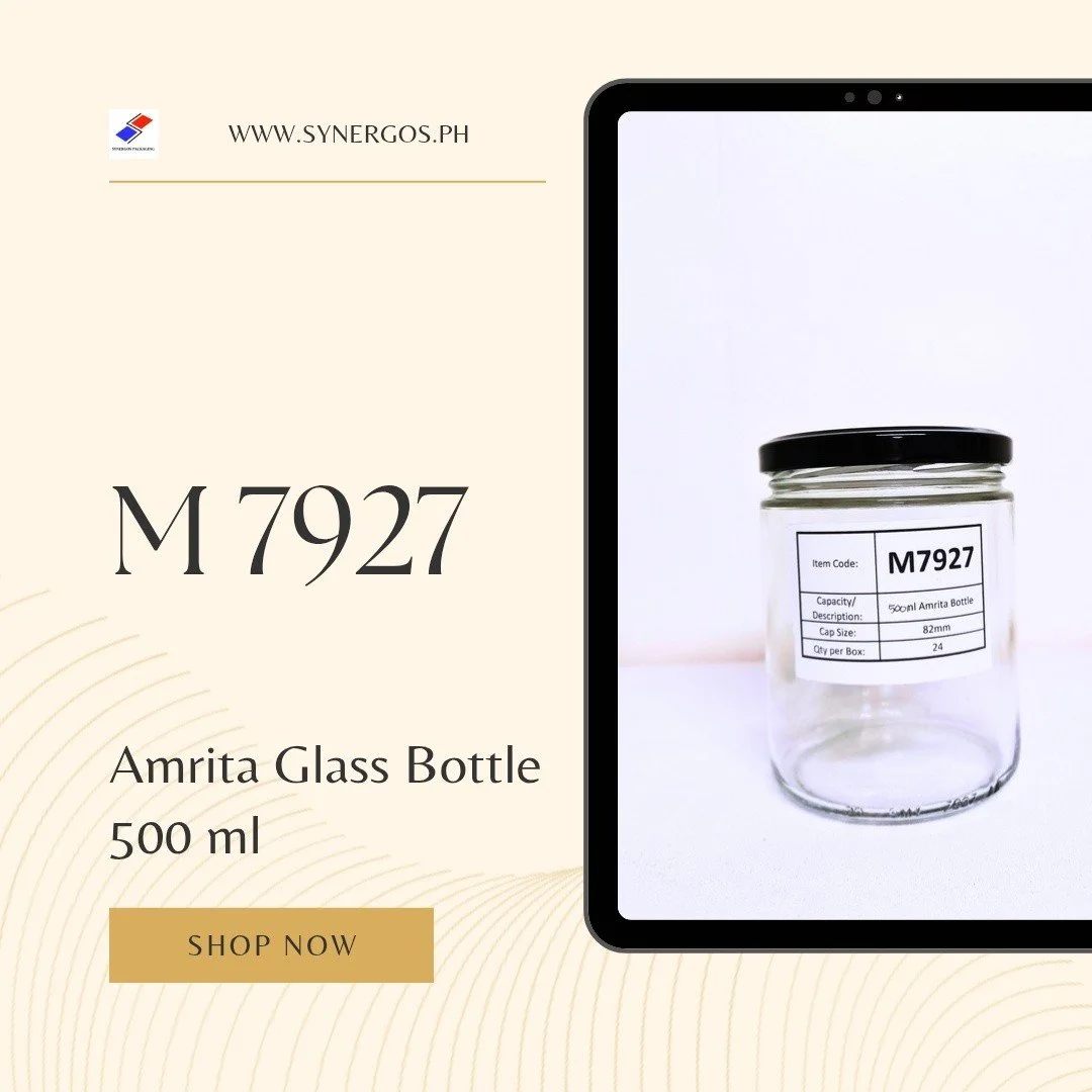 Dear Valued Customers,

This is M7927 500ML Amrita Bottle!

📏 Height: 4.45 in
📐 Width: 5.05 in
📦 24 pcs per box

Message us to inquire and order the M7927
Here are our contact numbers and store hours:
Mobile: 09190097363, 09993334303 
Landline: 83