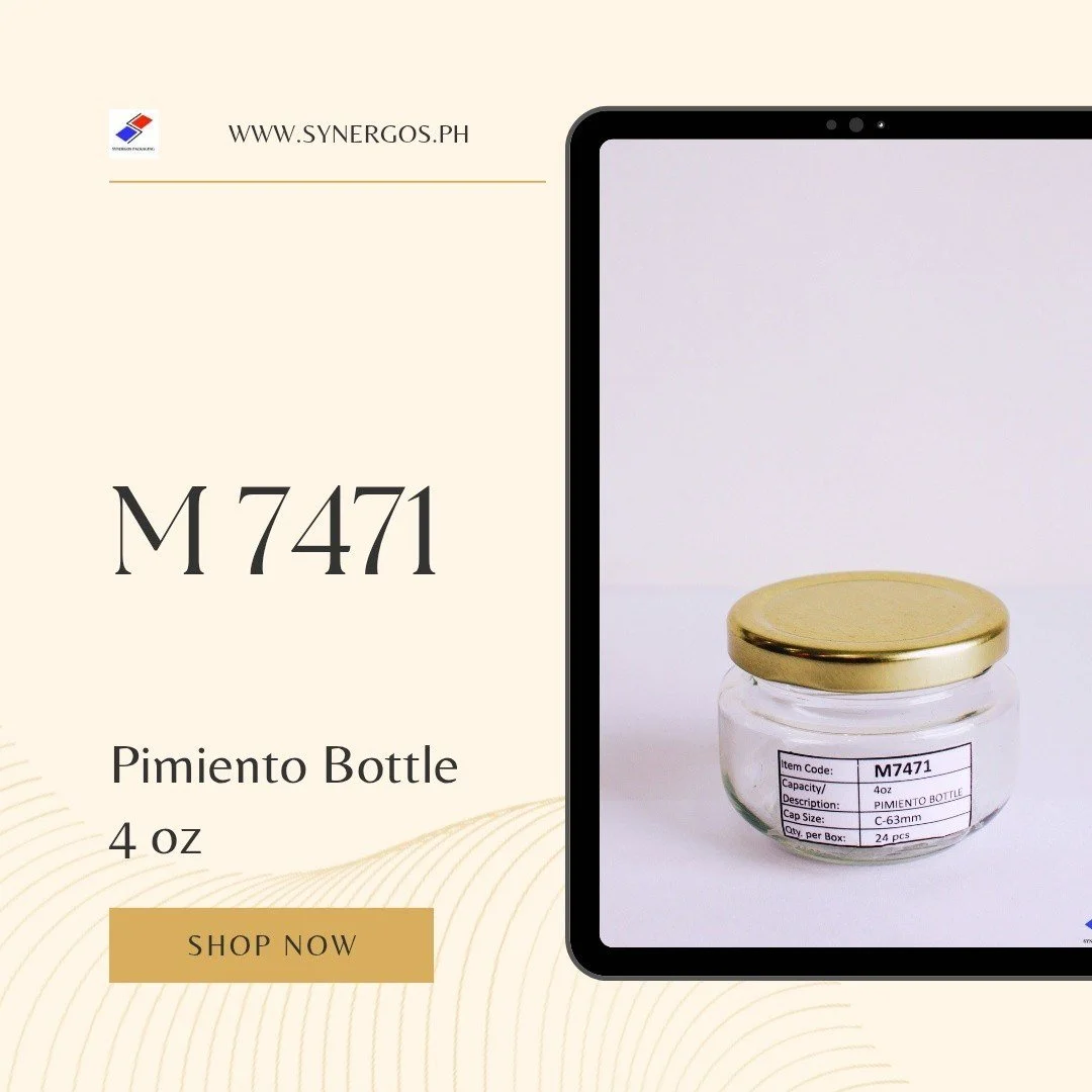Dear Valued Customers,

This is M7471 Pimiento Bottle

📏 Height: 2 in
📐 Width: 2.5 in
📦24 pcs per box

Message us to inquire and order the M7471
Here are our contact numbers and store hours:
Mobile: 09190097363, 09993334303 
Landline: 8359 6527
St