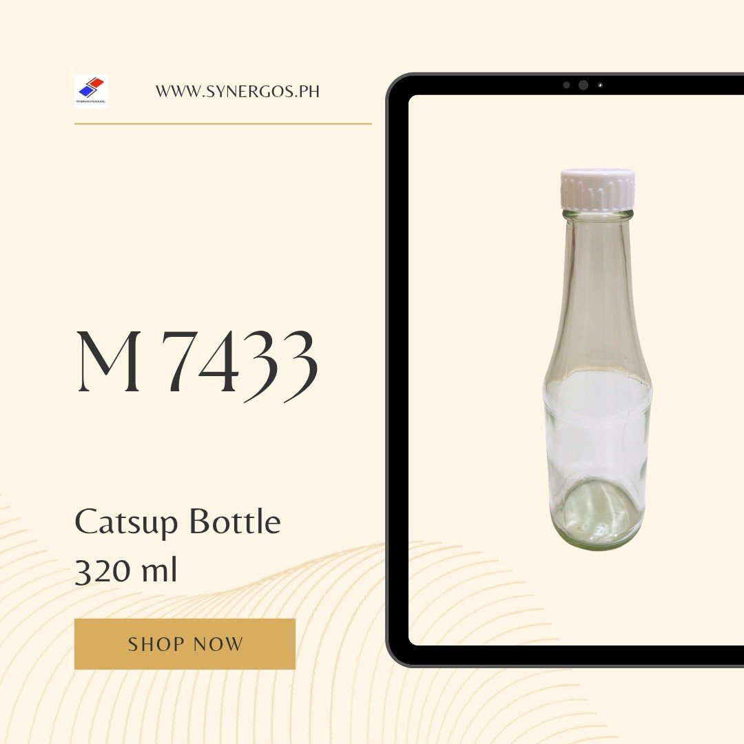 Dear Valued Customers,

This is M7433 320 ml Catsup Bottle!

📏 Height: 8 inches
📐 Width: 2 inches
📦 24 pcs per box

Message us to inquire and order the M7433
Here are our contact numbers and store hours:
Mobile: 09190097363, 09993334303 
Landline: