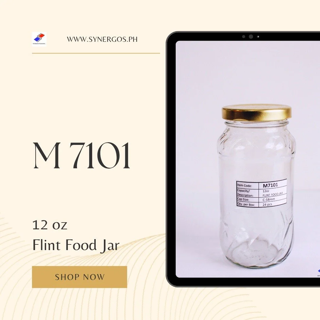 Dear Valued Customers,

This is M7101 Flint Food Jar

📏 Height: 5.3 in
📐 Width: 2. 7 in
📦24 pcs per box

Message us to inquire and order the M7101
Here are contact numbers:
Here are our contact numbers and store hours:
Mobile: 09190097363, 0999333