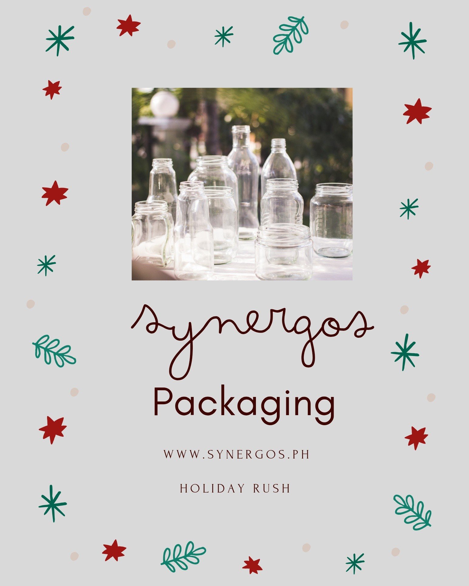 Dear Valued Customers,

The holiday rush is almost here! 🎄

If you're preparing Christmas food products &mdash; jams, sauces, spreads, atsara, and more &mdash; now is the time to stock up on your glass jars and bottles before the season gets busy.

