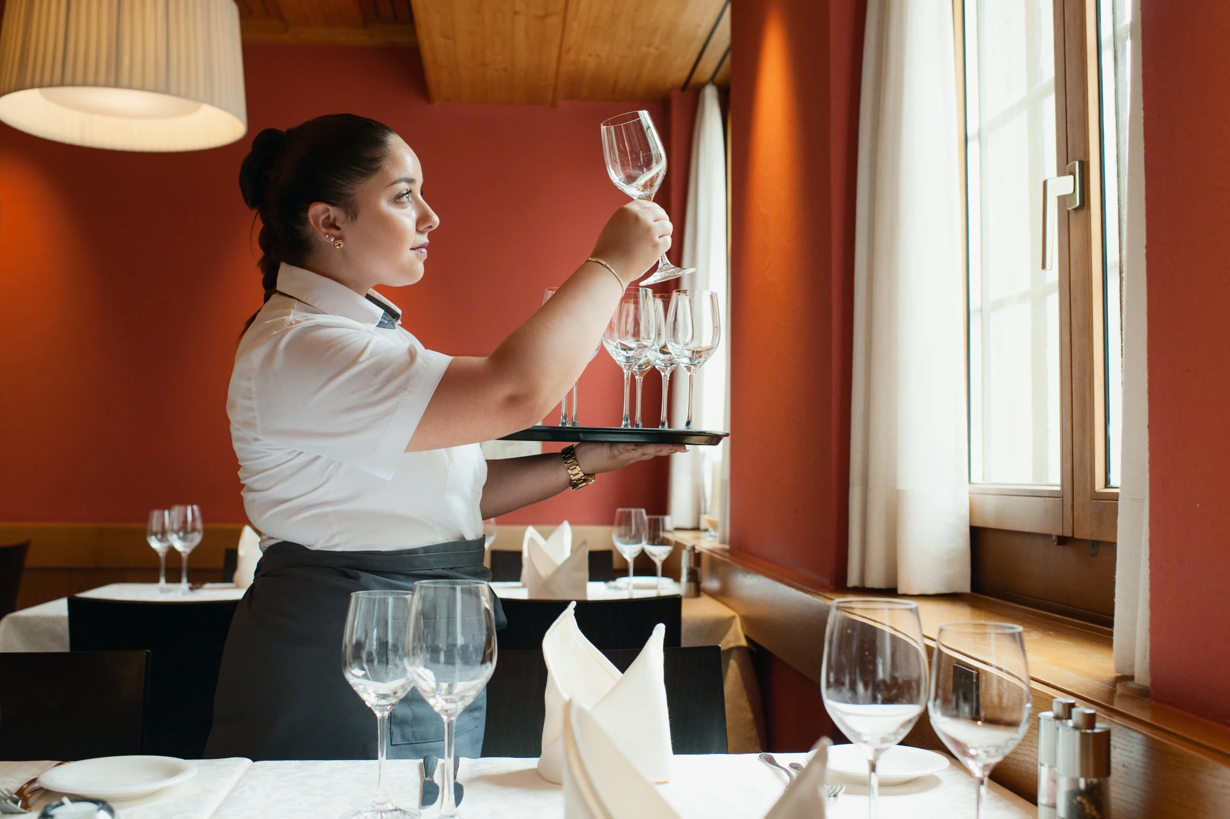 Unsere Lehrlinge in der Küche und im Service