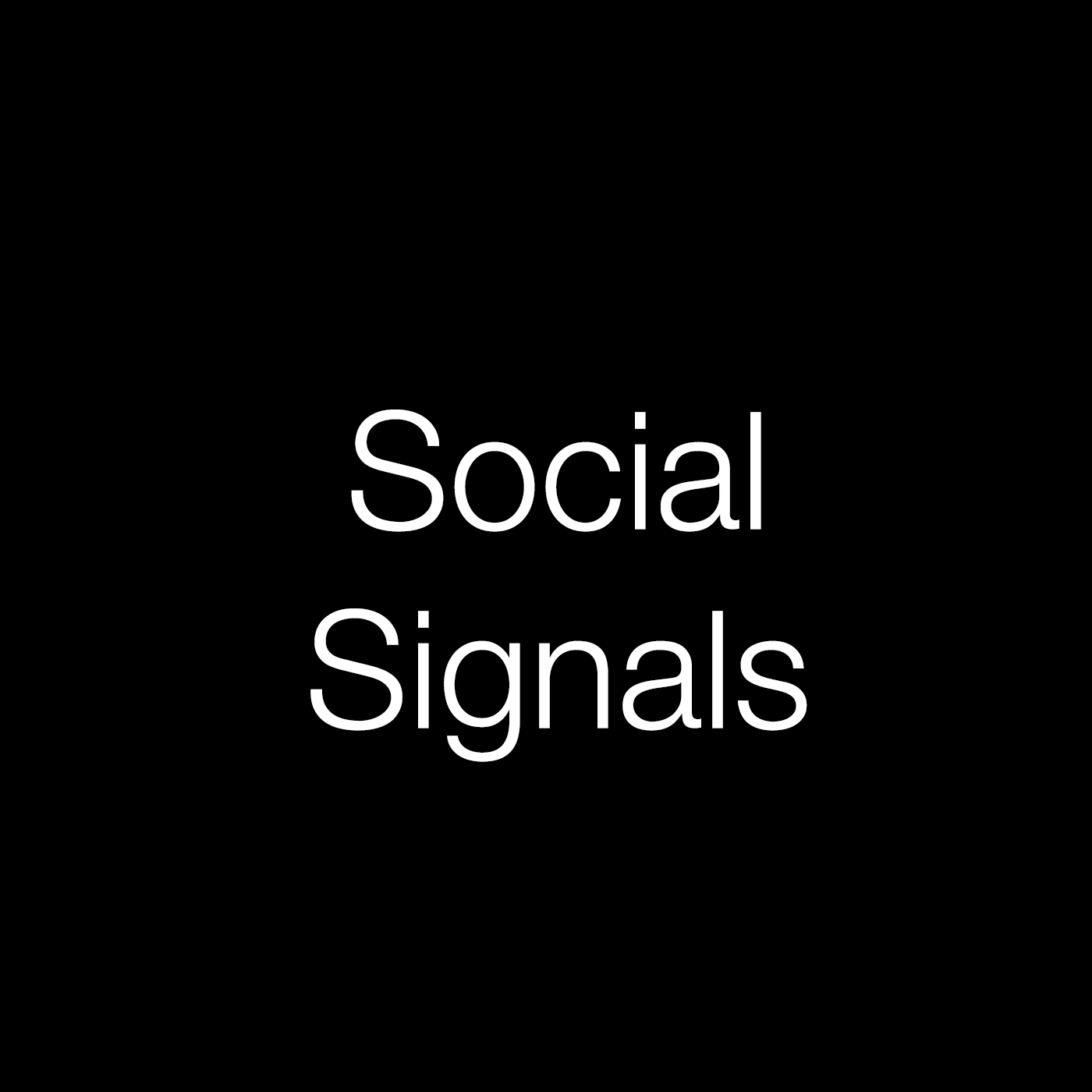 Social Signals ▿