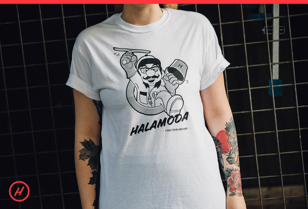 HALAMODA T-Shirt weiß