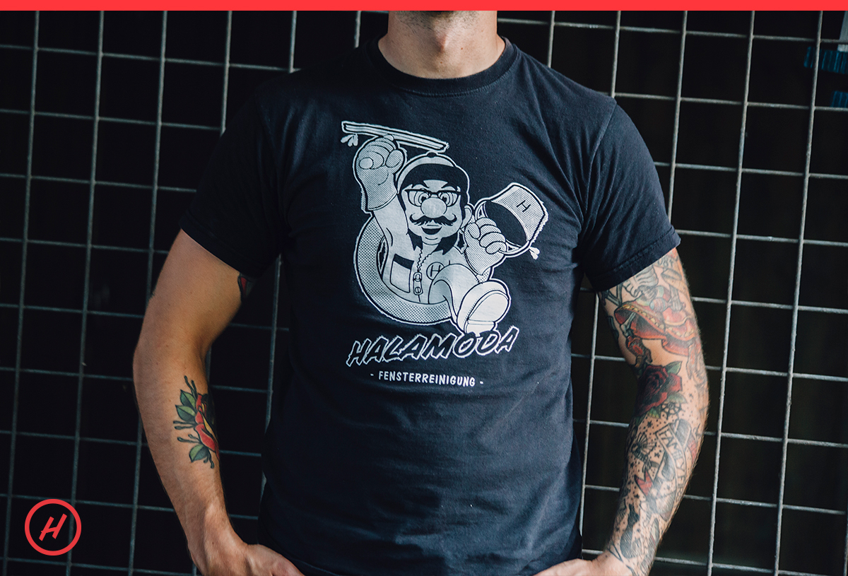 HALAMODA T-Shirt Schwarz