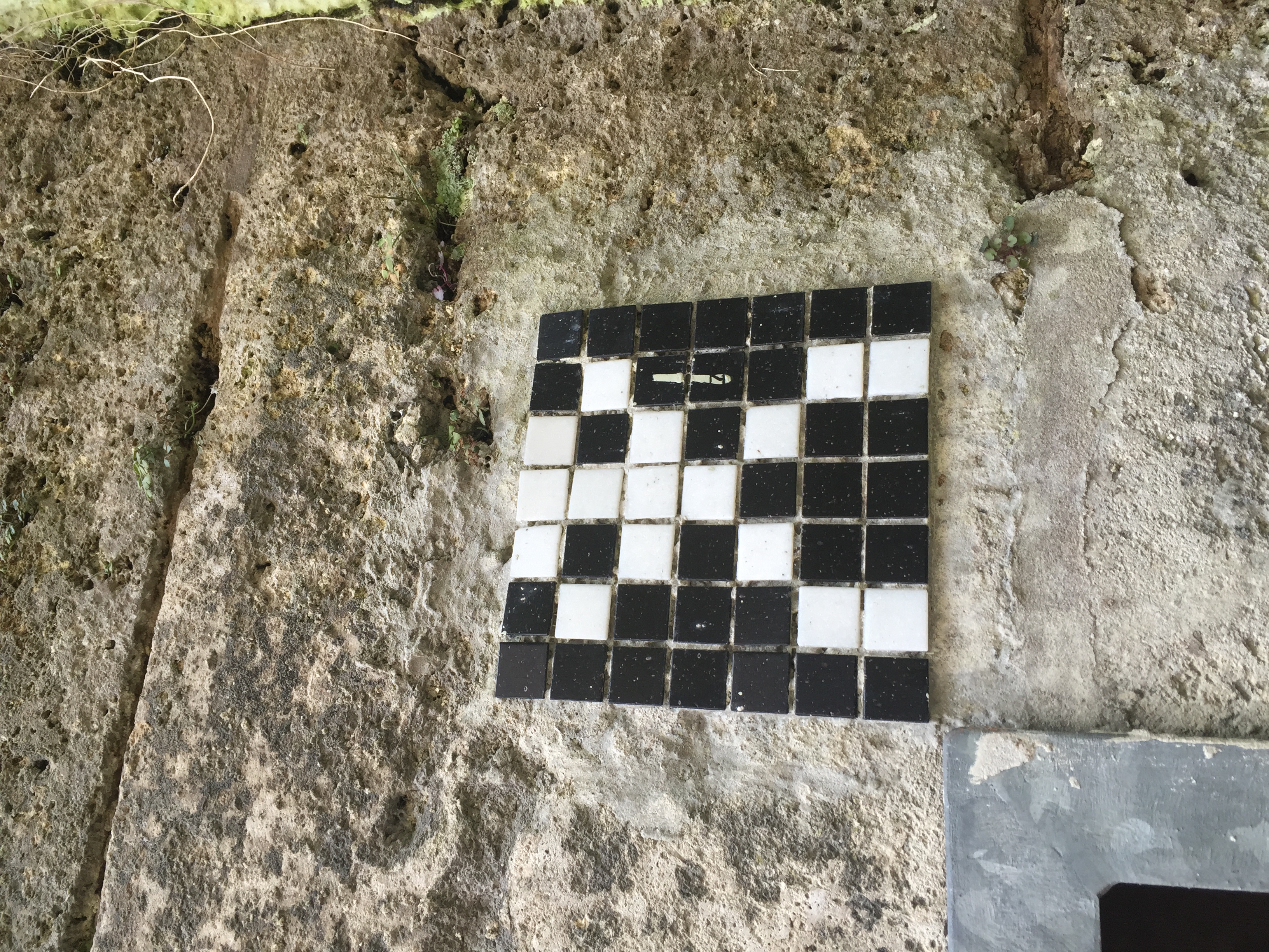 The Space Invader's trademark. 
