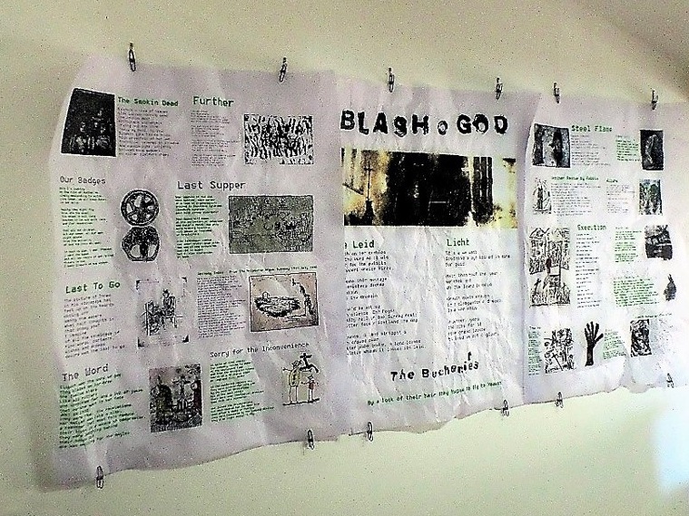 Robert Campbell Henderson’s printed and illustrated panels featuring Hugh McMillan’s poetry.
