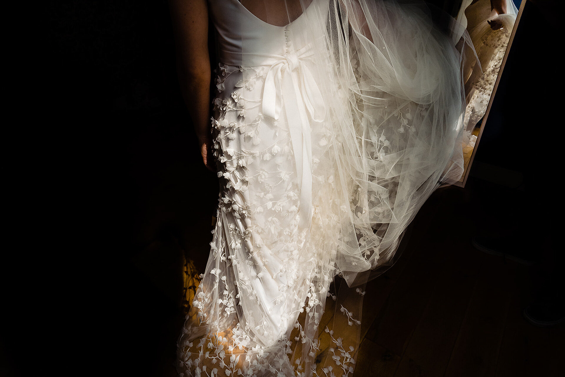 Wedding dress detail