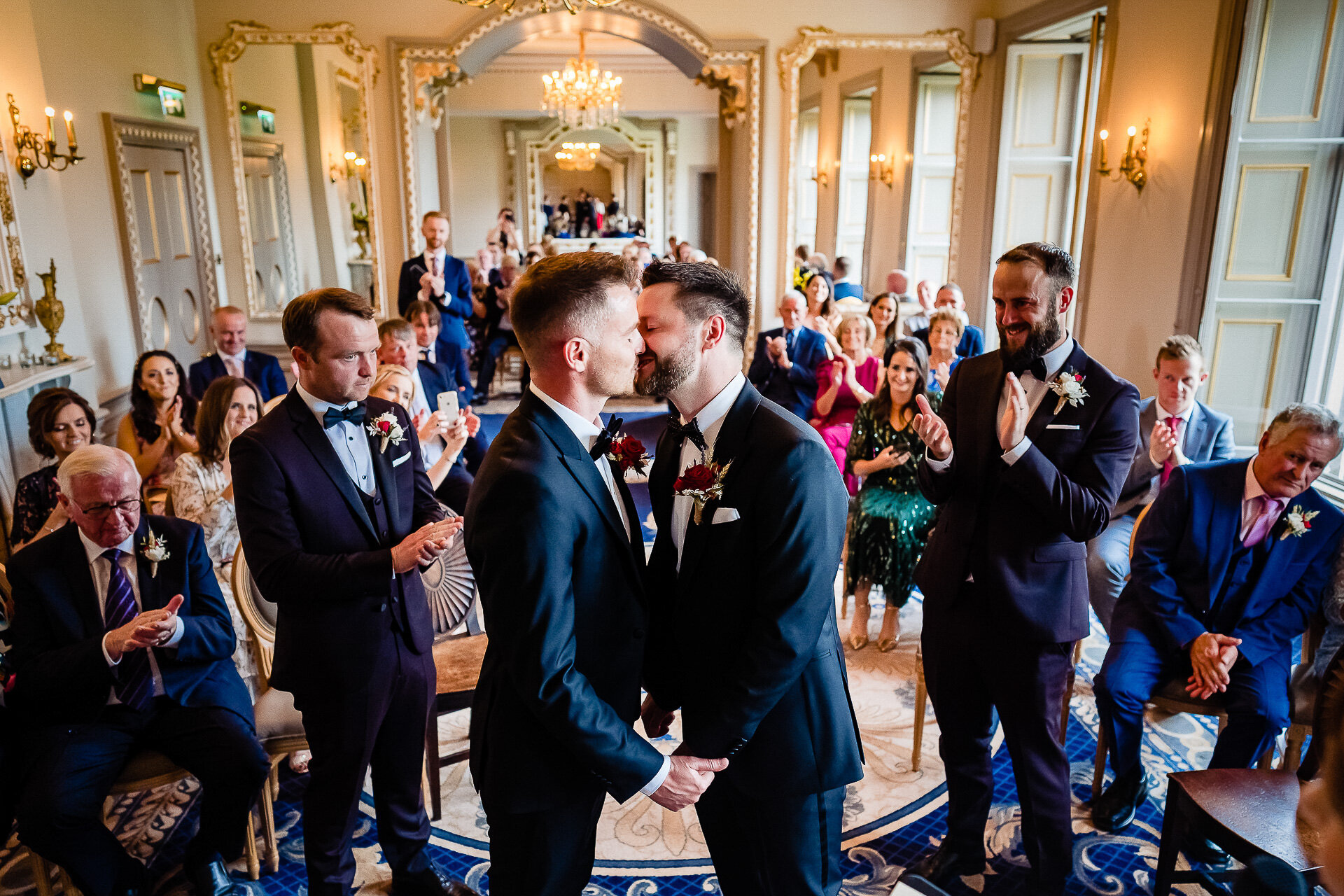 Same sex LGBT wedding Markree Castle