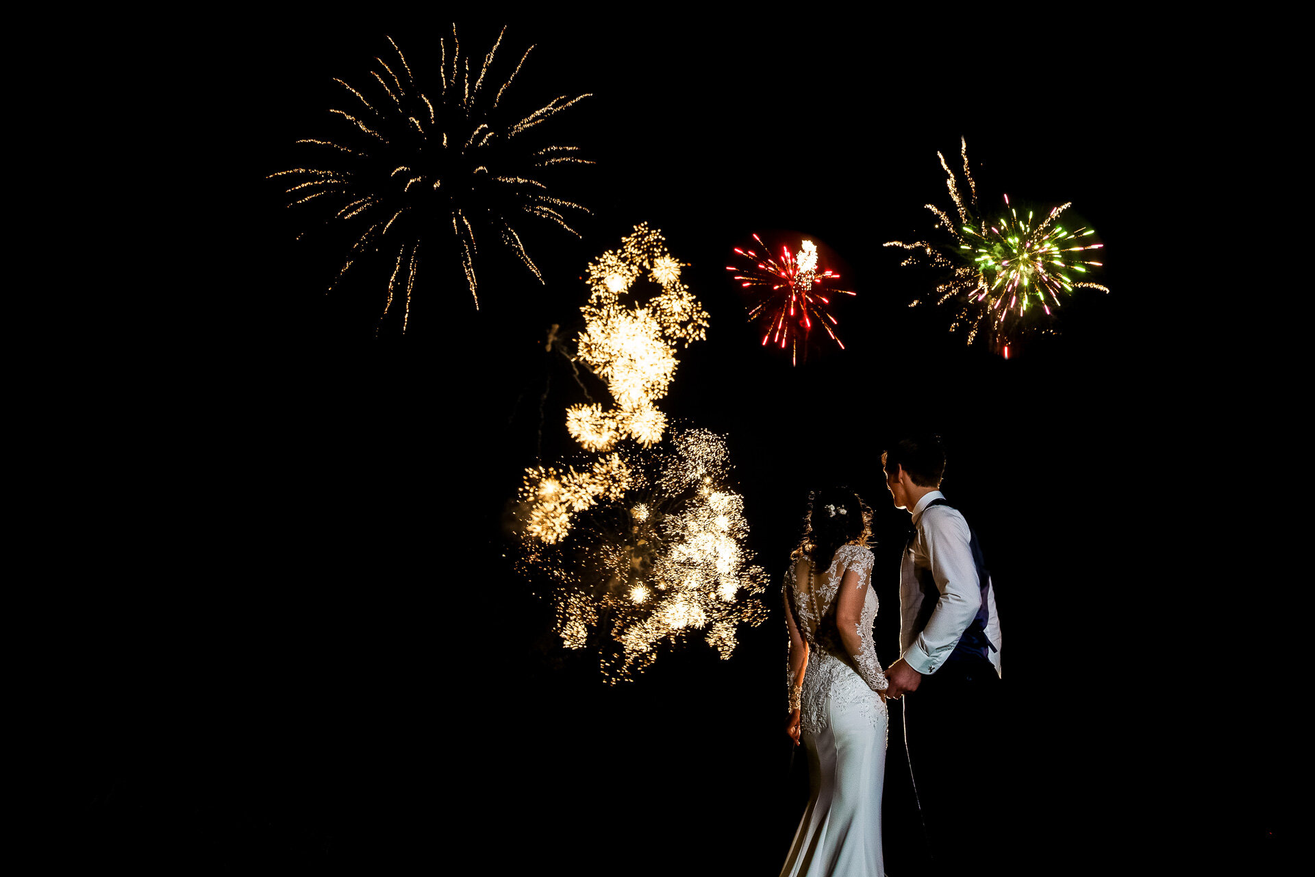 Fireworks in Ashford Castle Wedding