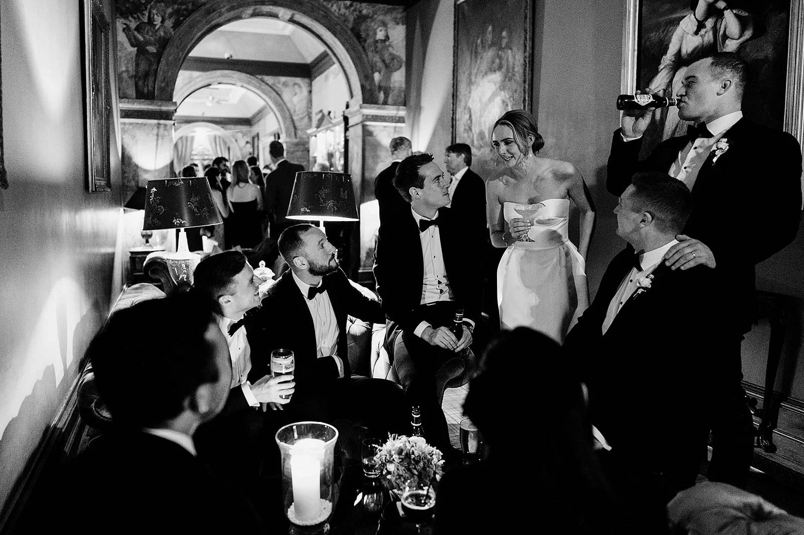 castle leslie wedding photography speeches and drinks -6.jpg