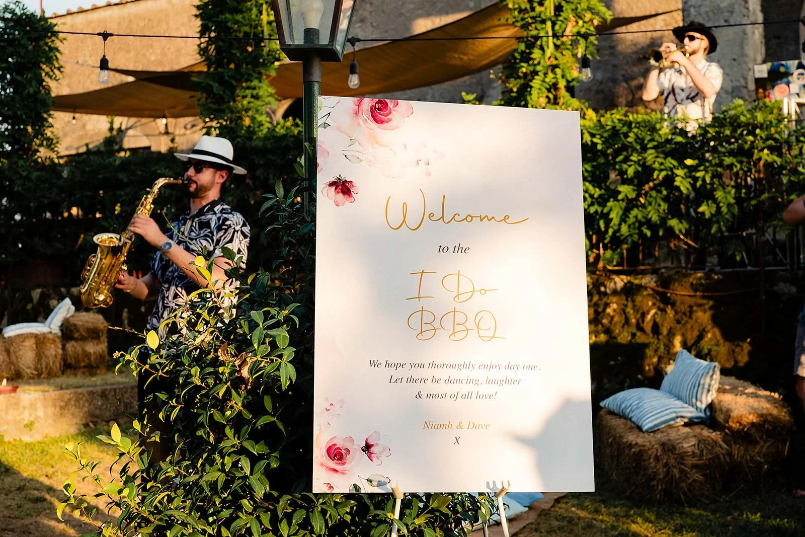 1. Borgo di Tragliata wedding photographer, welcome drinks barbecue at sunset-8.jpg
