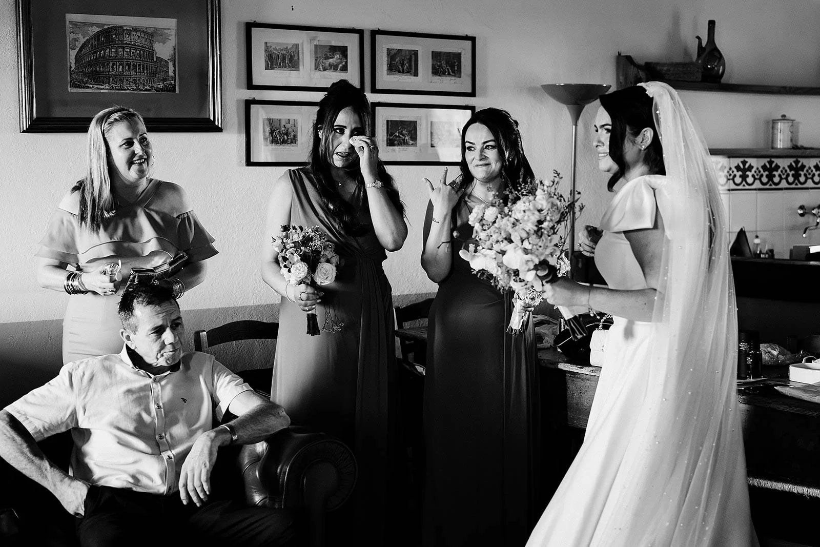 6. Bobby seeing his daughter Niamh in her wedding dress for the first time at Borgo di Tragliata-4.jpg