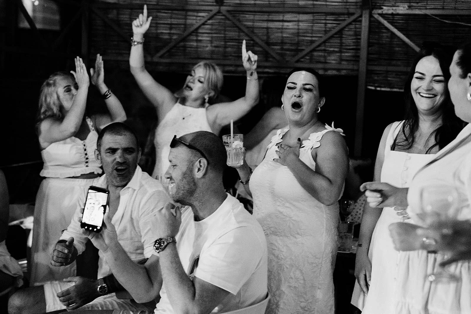 17. Niamh singing at the white party karaoke in Italy-9.jpg