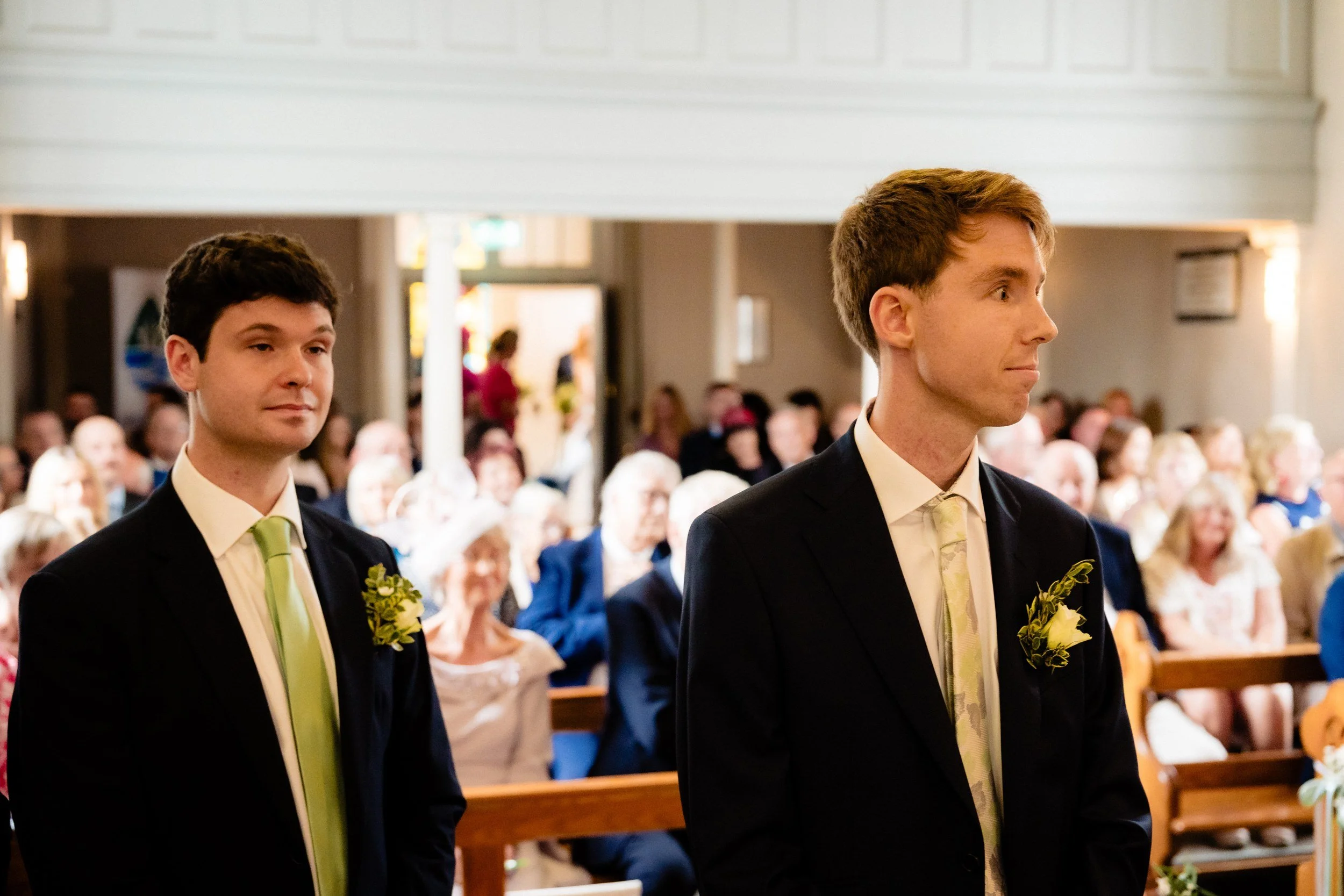 tinakilly-wedding-photographer-laura-james-21-james-waiting-at-the-top-of-the-aisle.jpg