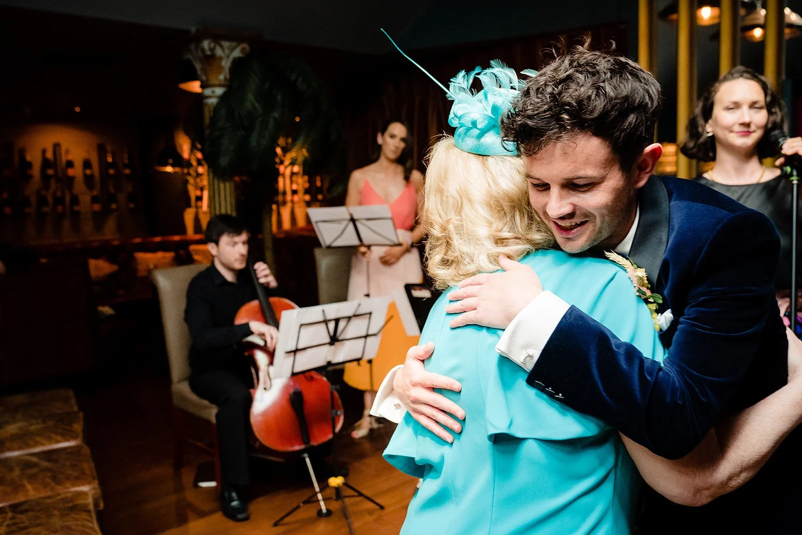 marco-pierre-white-wedding-photographer-elle-iain-28-iain-hugging-a-guest-before-the-ceremony.jpg