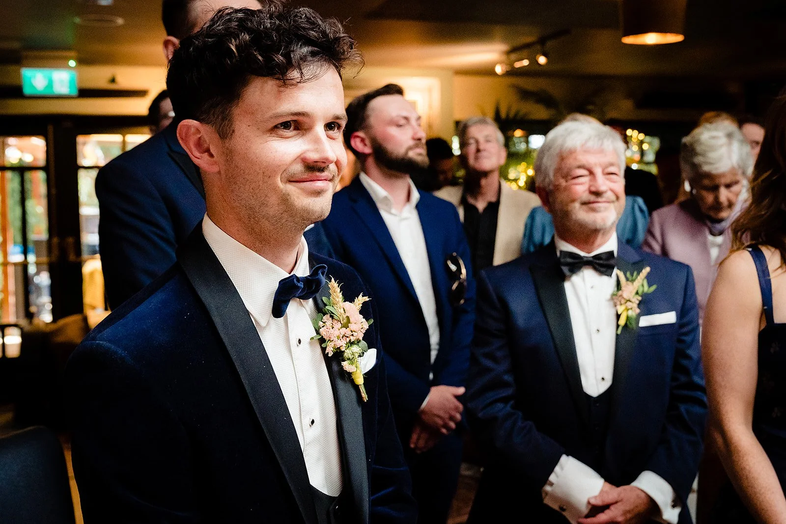 marco-pierre-white-wedding-photographer-elle-iain-29-iain-waiting-at-the-top-of-the-room.jpg