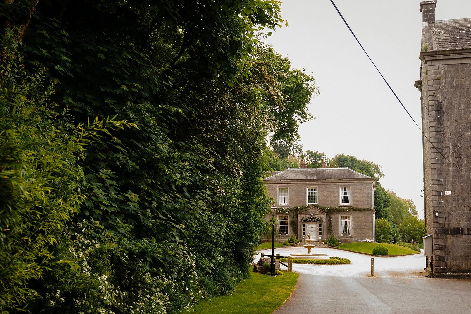 The Millhouse Manor viewed from font
