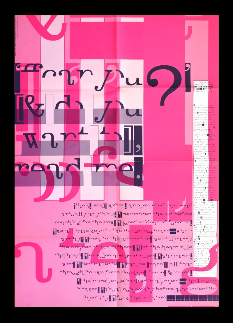 Can You...? by Phil Baines Despite reducing fundamental elements of the Clarendon letterforms, Can You...? manages to remain legible.