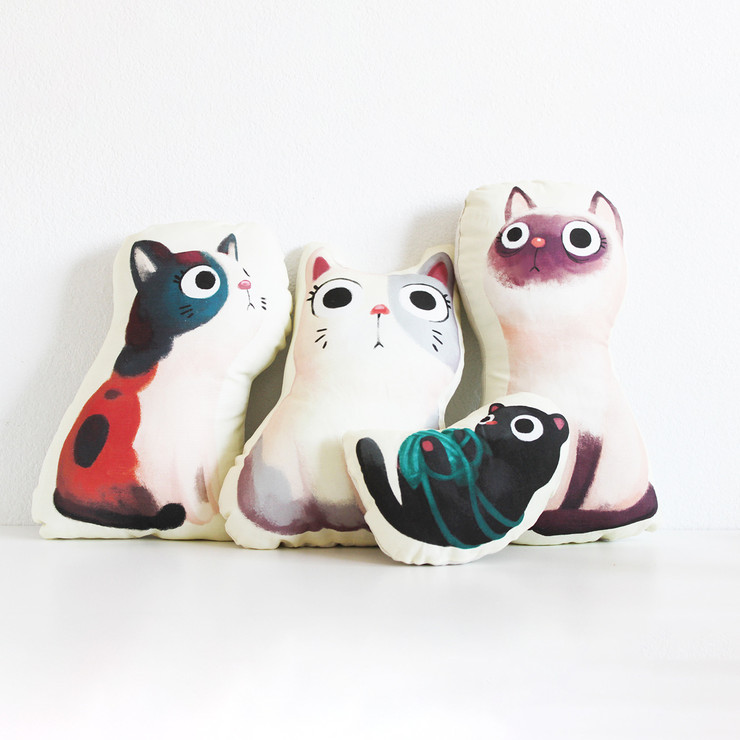 my cats' family picture on fab.com