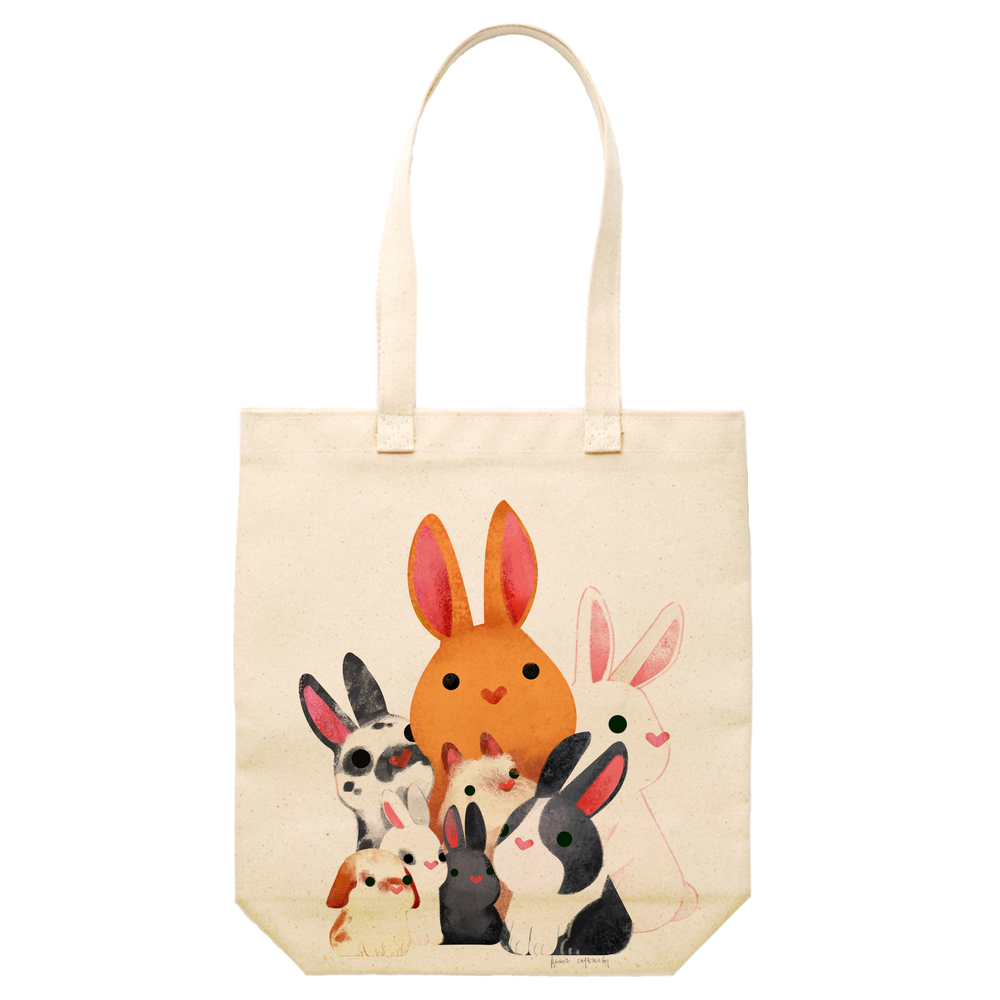 Bunnies Tote Bag — The Little Red House