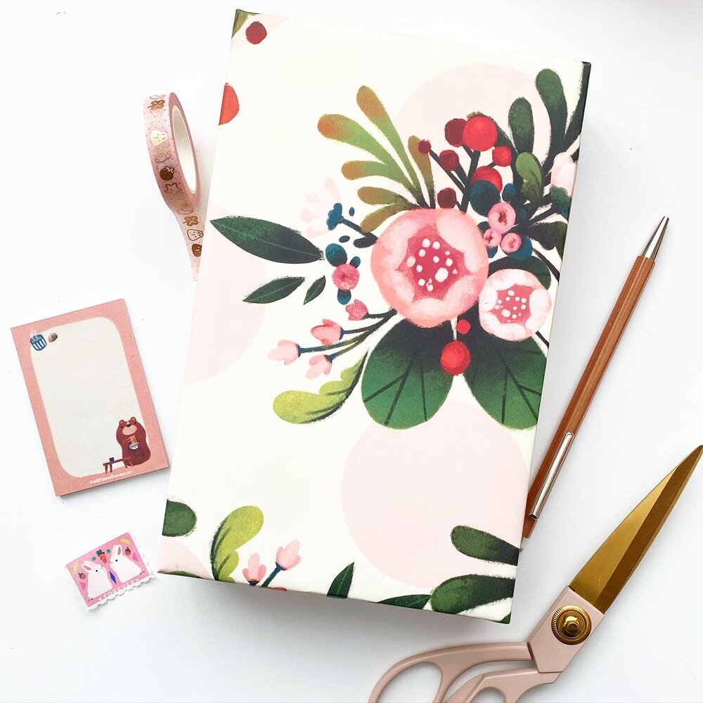 design flower wrapping paper