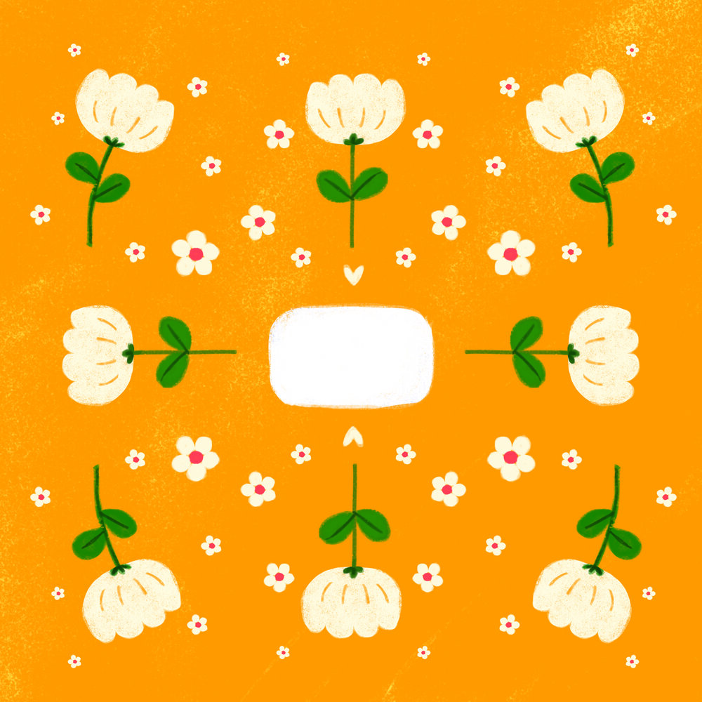 Yellow Flowers Mini Wrapping Paper — The Little Red House