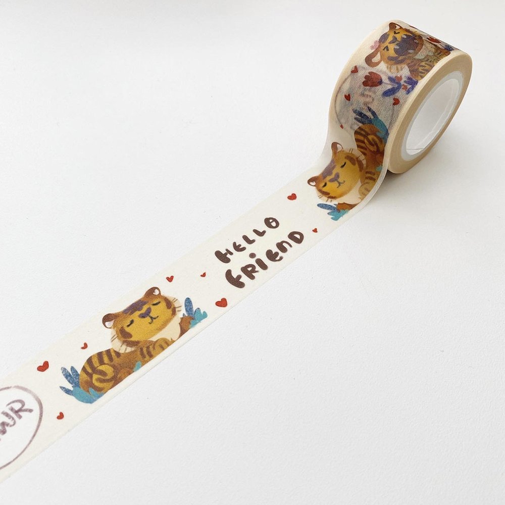 2.5cm Hello Tiger Washi Tape — The Little Red House