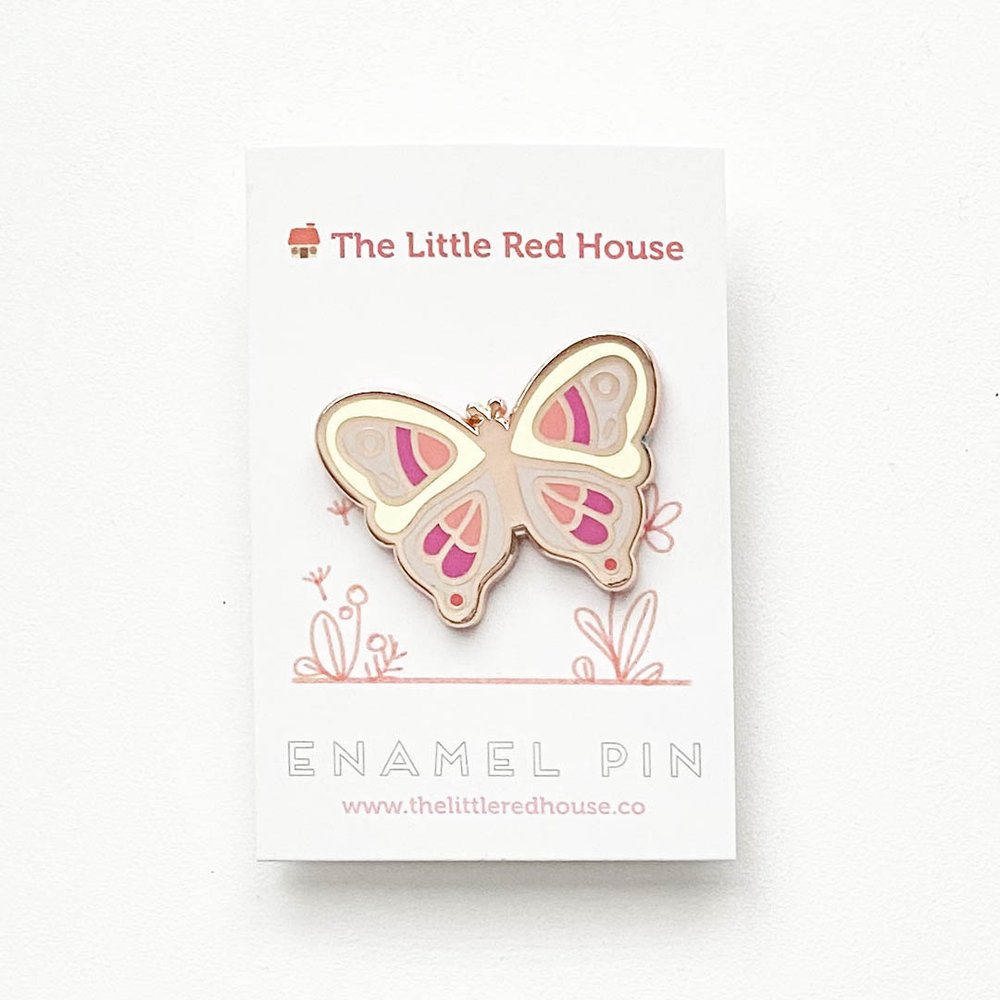 Pastel Color Butterfly Pin — The Little Red House