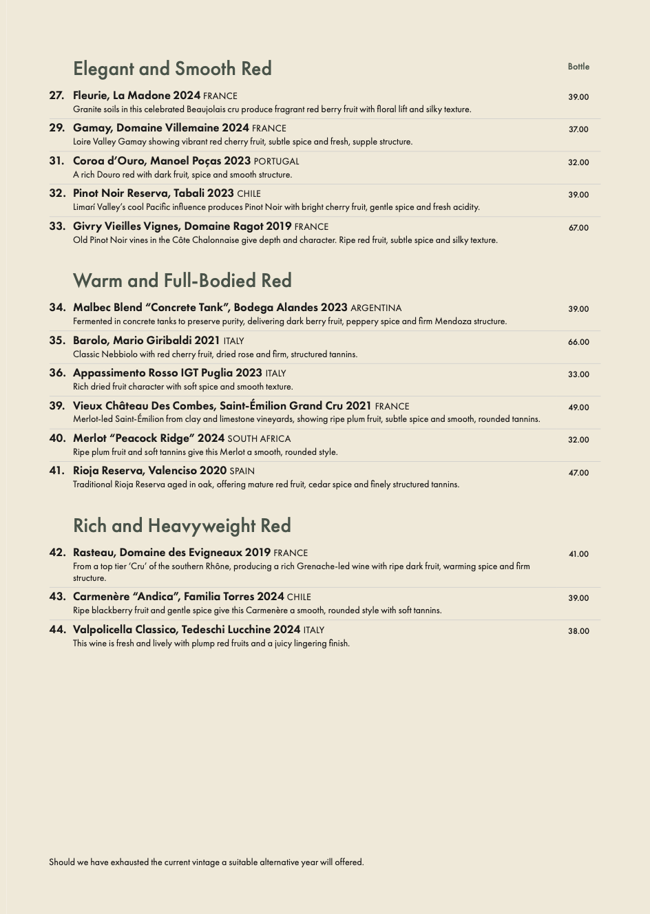 Fox & Goose Wine List Sept 26 page 3