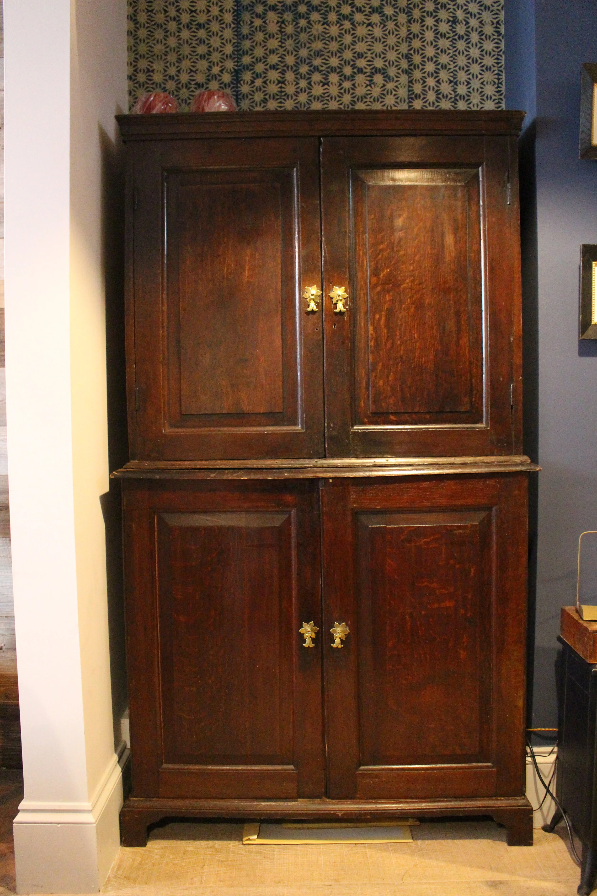 A 19th Century OAK COLLECTOR'S CABINET