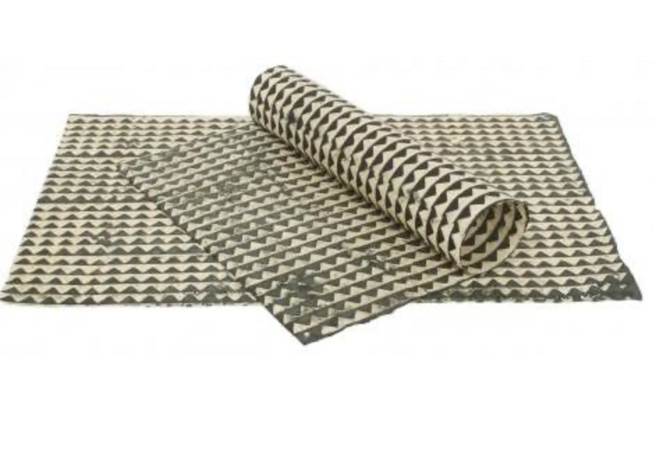 Parchment Wall Paper - black triangles