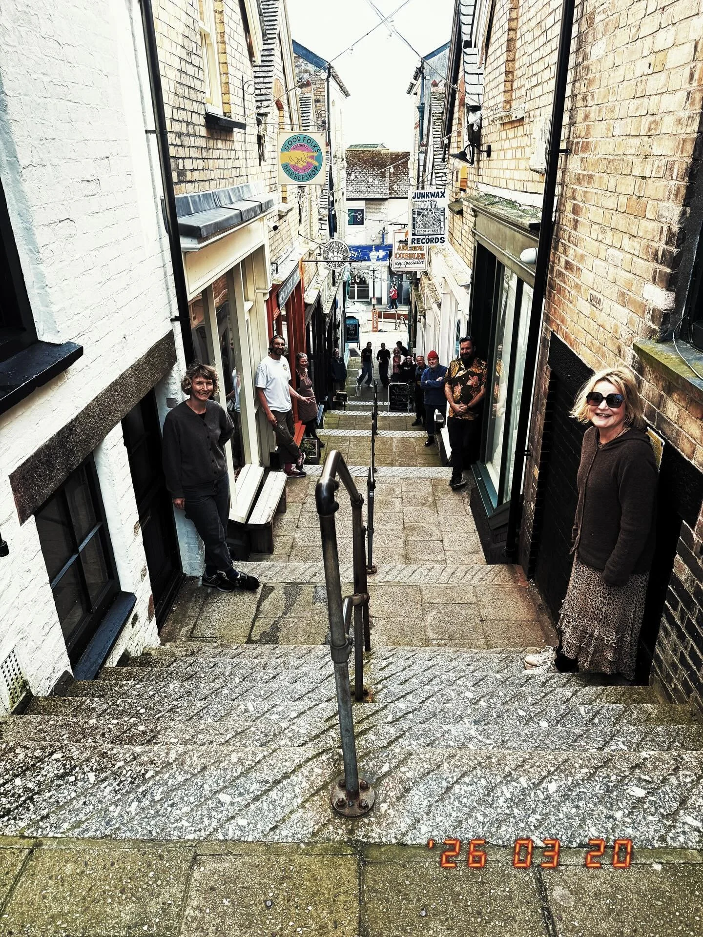 By popular request &hellip; again with everyone looking the right way ! &amp; ALL the shop links @junkwaxrecords @arcadewines_pz @goodfolksbarber @four @newlyn_cheese_shop @thebeautycollectivepz @arcadecobbler @moonlight_books_pz @theterracepz