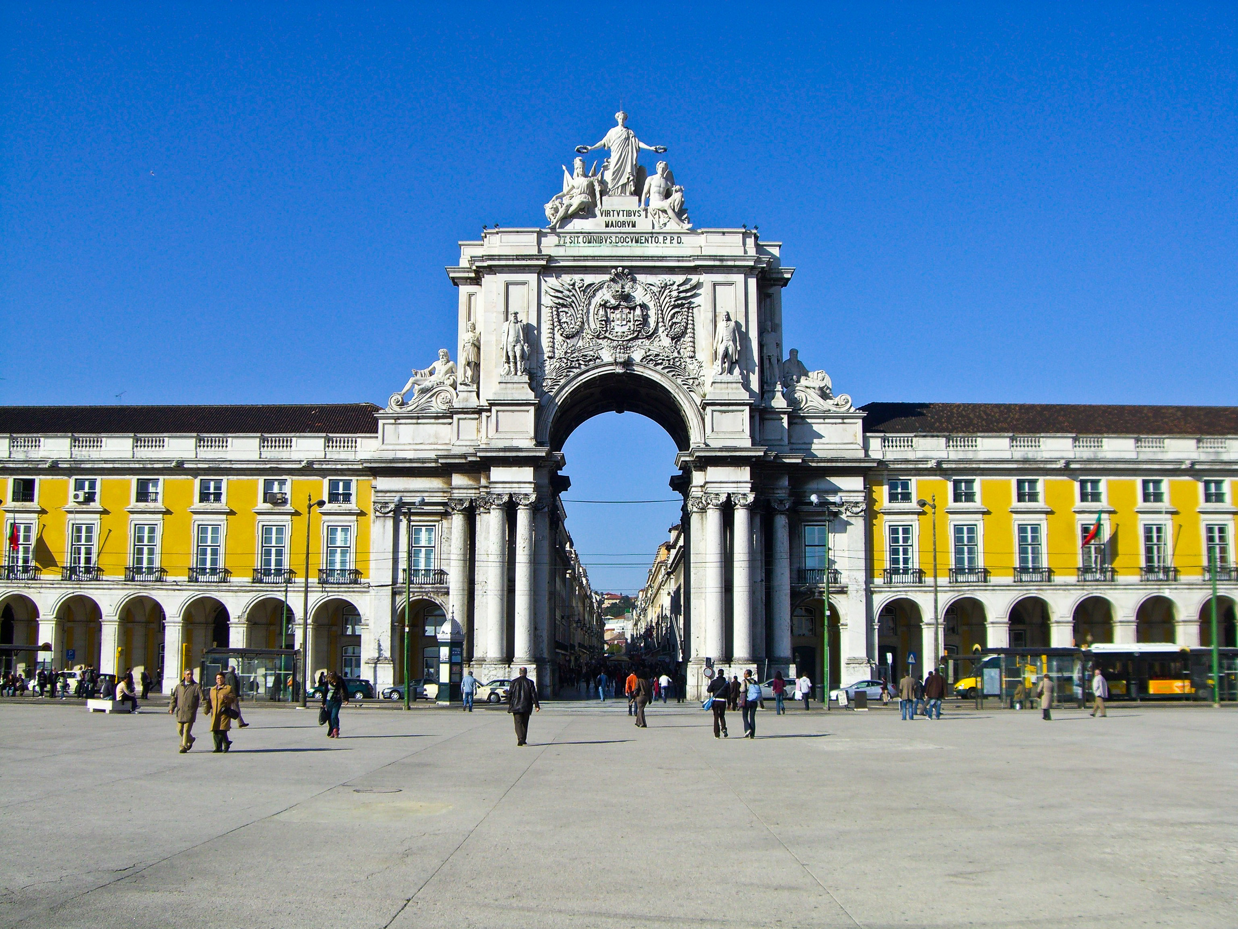La Praça do Commercial en el centro de Lisboa