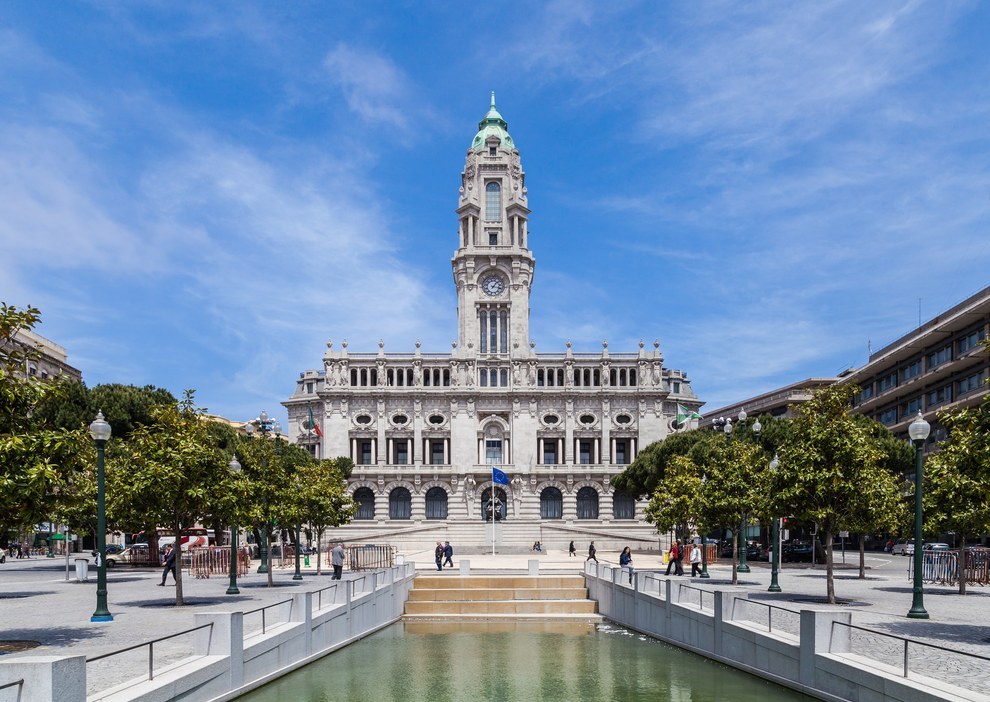 L’hôtel de ville de Porto.
