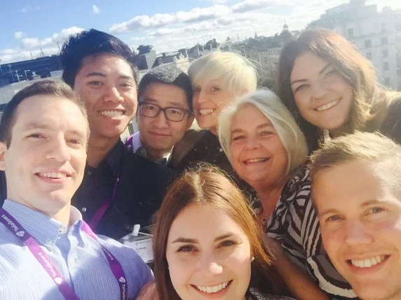 Here we are, all DareTrainees and myself, in the first group selfie on our top floor at the head office.