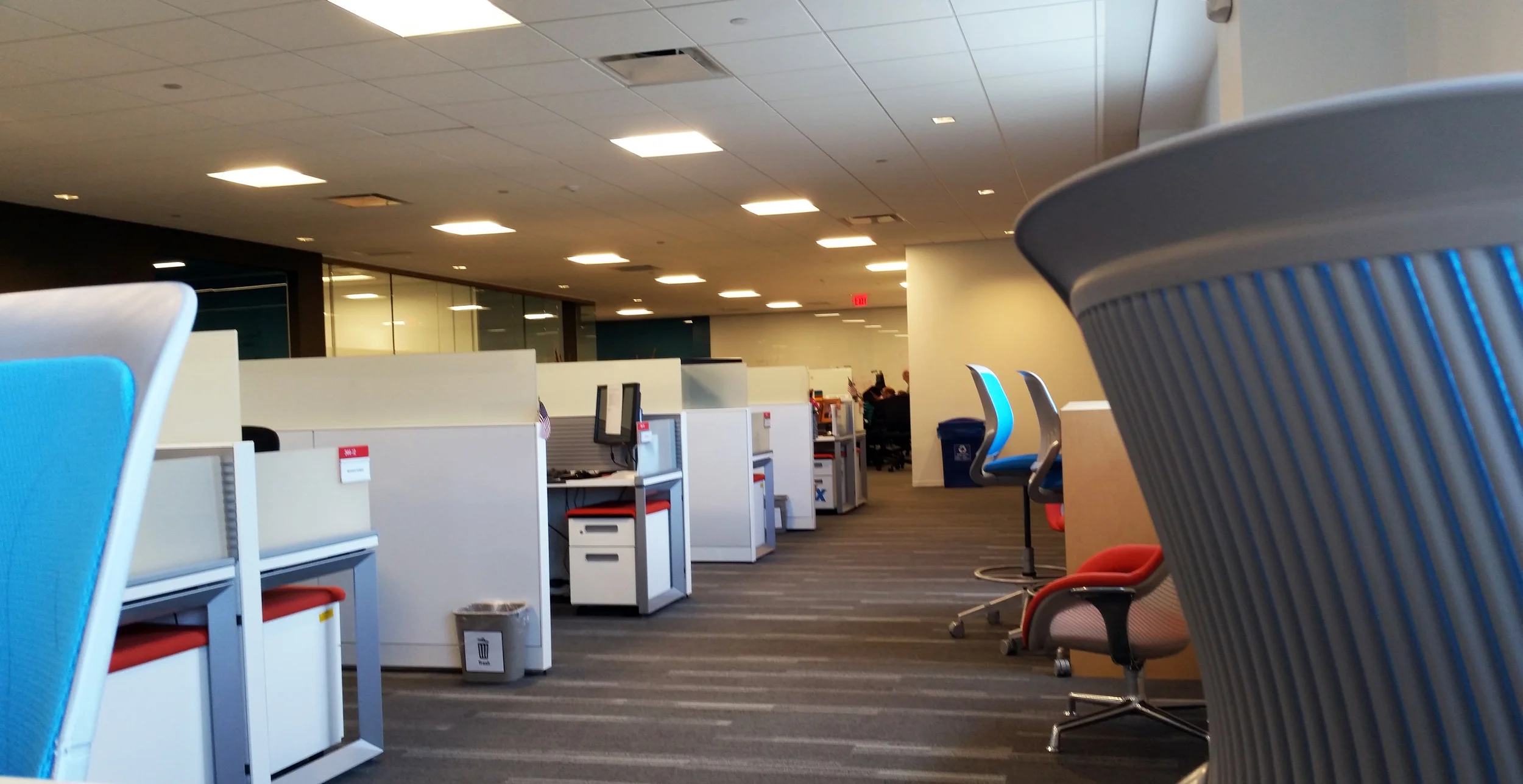 The inside of the working space